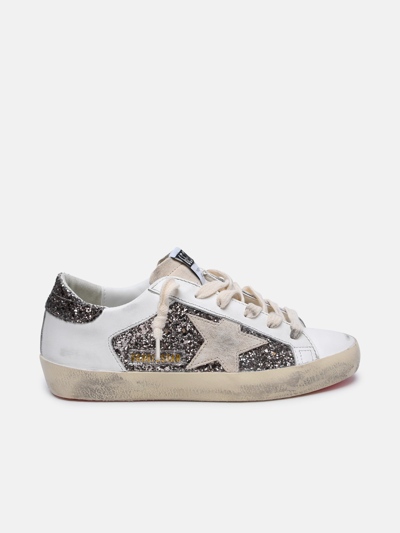 Shop Golden Goose 'super-star' White Leather Sneakers