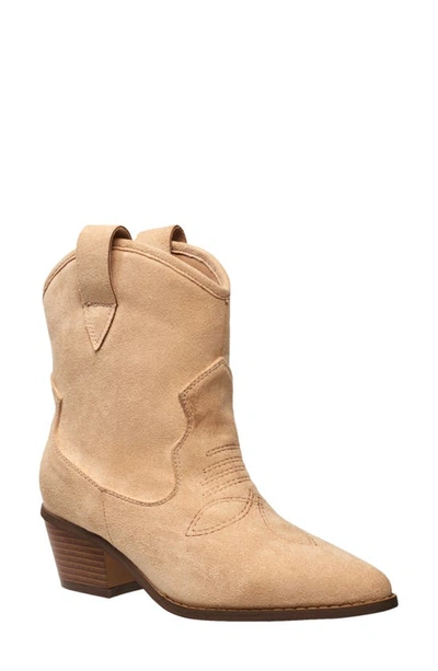 Shop French Connection Carrie Western Bootie In Taupe