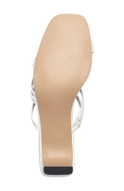 Shop French Connection Croc Embossed Strappy Sandal In White