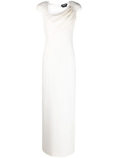 Shop Tom Ford Asymmetric Dress In Nude & Neutrals