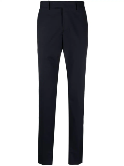 Shop Lardini Slim-cut Tailored Trousers In Blue