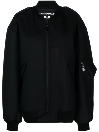 Shop Junya Watanabe Patch-detail Bomber Jacket In Black