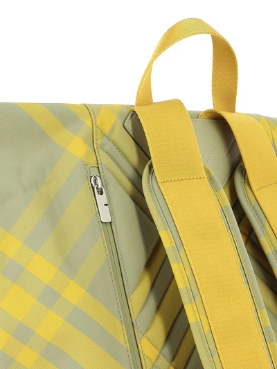 Shop Burberry "roll" Backpack In Grey