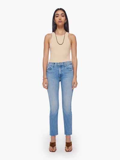 Shop Mother The Insider Flood Psych! Jeans In Blue