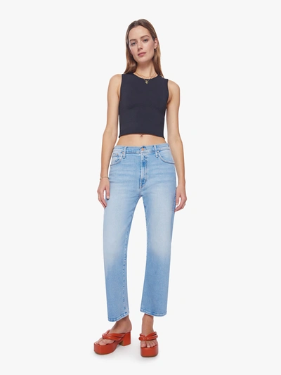 Shop Mother The Dodger Ankle Cat Daddy Jeans In Blue - Size 30