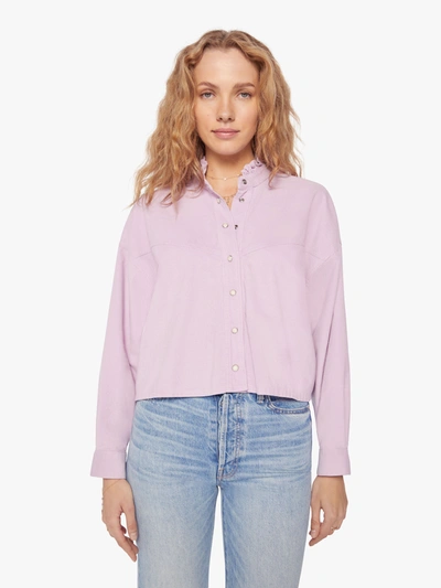 Shop Xirena Hayes Shirt Soft Lilac In Purple - Size X-large