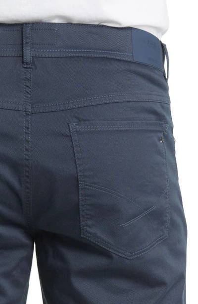 Brax Cooper Microprint Ultralight Five-pocket Pants In Sea