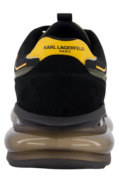 Shop Karl Lagerfeld Athletic Karl Head Sneaker In Olive