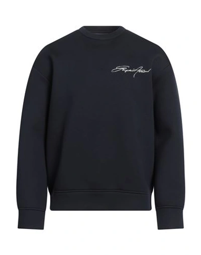 Shop Emporio Armani Man Sweatshirt Midnight Blue Size L Modal