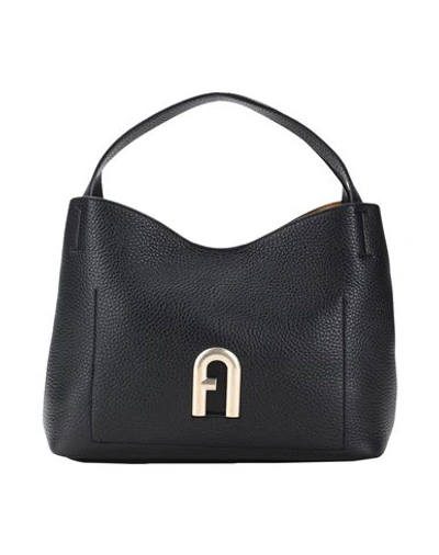 Shop Furla Primula S Hobo Woman Handbag Black Size - Leather