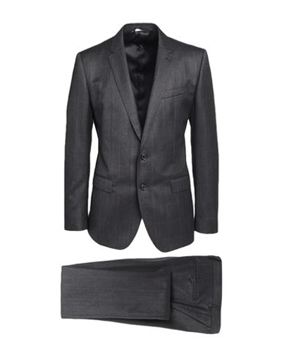 Shop Dolce & Gabbana Man Suit Steel Grey Size 34 Virgin Wool