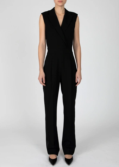 Shop Derek Lam 10 Crosby Merrill Sleeveless Blazer Jumpsuit In Black