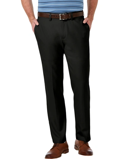 Shop Haggar Cool 1 Mens Straight Fit Non Iron Dress Pants In Black