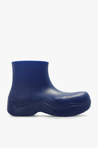 Shop Bottega Veneta Navy Blue ‘puddle' Rain Boots In New