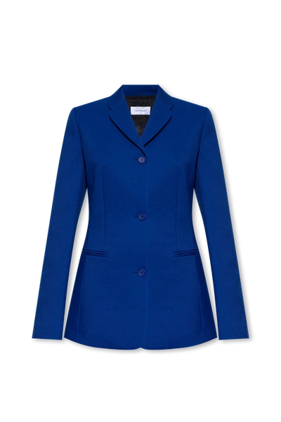 Shop Off-white Blue Single-breasted Blazer In New