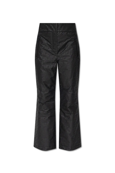 Shop Fendi Black Monogrammed Ski Trousers In New