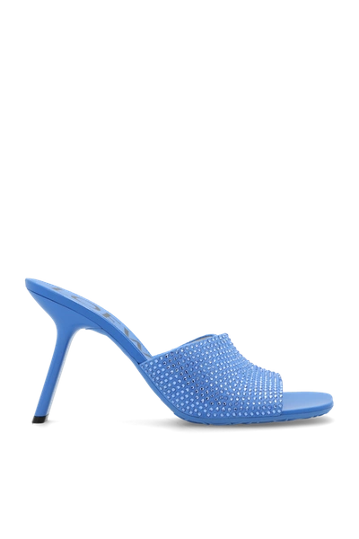 Shop Loewe Blue ‘petal' Mules In New