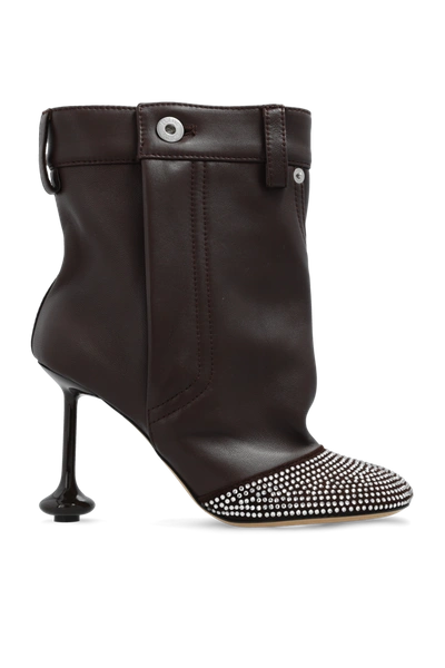 Shop Loewe Brown ‘toy' Heeled Ankle Boots In New