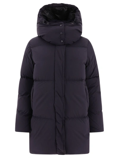 Shop Aspesi "telly" Down Coat In Blue