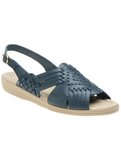 Shop Softspots Tela Womens Leather Slip On Slingback Sandals In Multi
