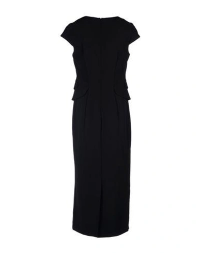 Shop Emporio Armani Midi Dress In Black