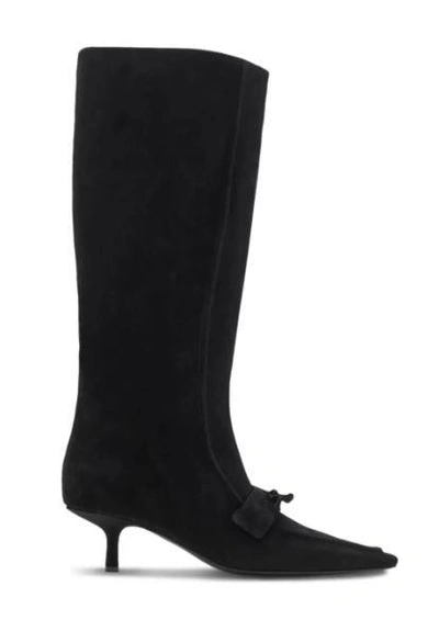 Shop Burberry "storm" Boots In Black