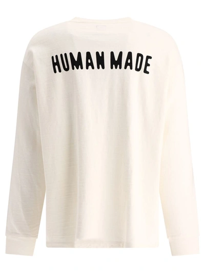 Shop Human Made Henley-neck T-shirt In White