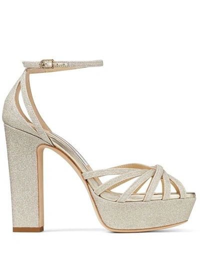 Shop Jimmy Choo Heeled Shoes In Gold