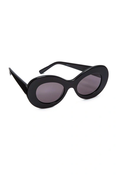 Shop Elizabeth And James Howe Sunglasses In Black In Purple