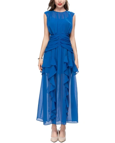 Shop Lanelle Midi Dress In Blue
