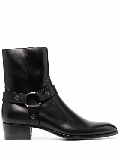 Shop Saint Laurent Boots In Black