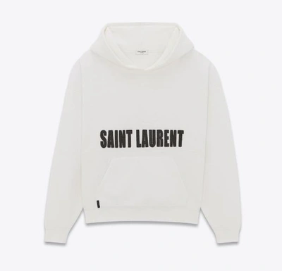 Shop Saint Laurent Sweatshirts In White