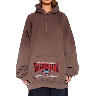 Shop Balenciaga Oversize Logo Sweatshirt