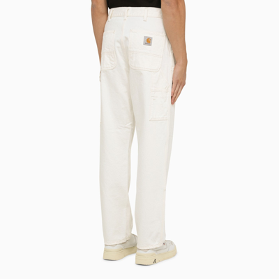 Shop Carhartt Wip Double Knee Pant White