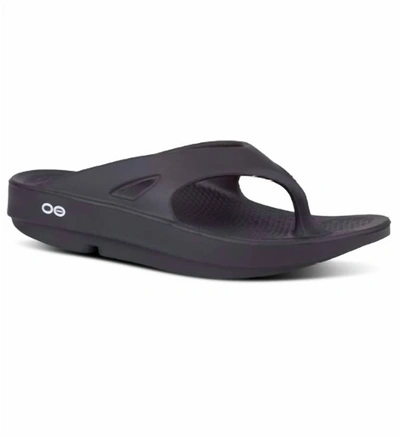 Shop Oofos Women's Ooriginal Sandal In Black In Grey