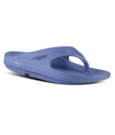Shop Oofos Women's Ooriginal Sandal In Water Drop In Blue