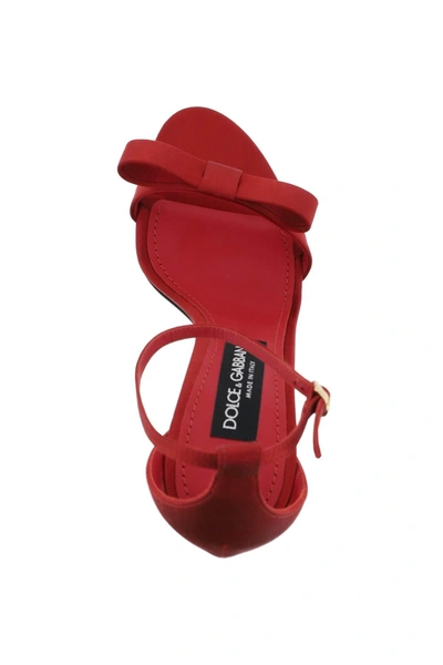 Shop Dolce & Gabbana Satin Sandals