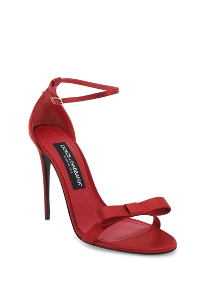 Shop Dolce & Gabbana Satin Sandals