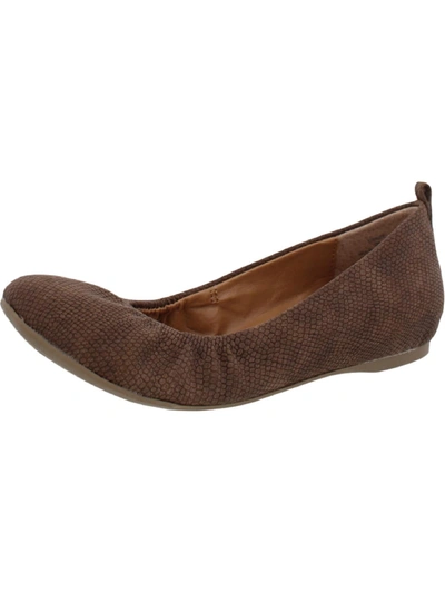 Shop Style & Co Vinniee Womens Ballet Flats In Brown