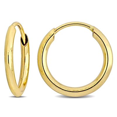 Mimi & Max 11mm Hoop Earrings In 14k Yellow Gold In Yellow