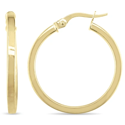 Mimi & Max 24mm Hoop Earrings In 10k Yellow Gold In Yellow