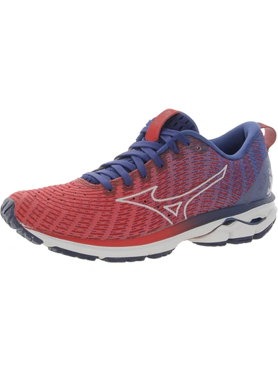 Shop Mizuno Wave Rider 23 Womens Fitness Workout Running Shoes In Multi