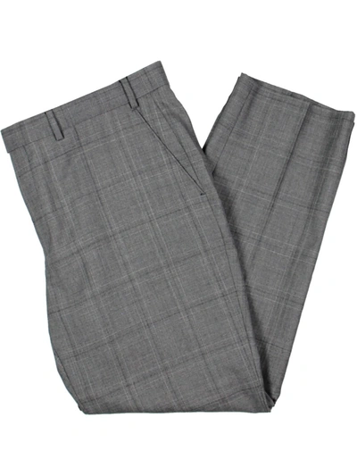 Shop Lauren Ralph Lauren Edgewood Mens Wool Classic Fit Dress Pants In Grey