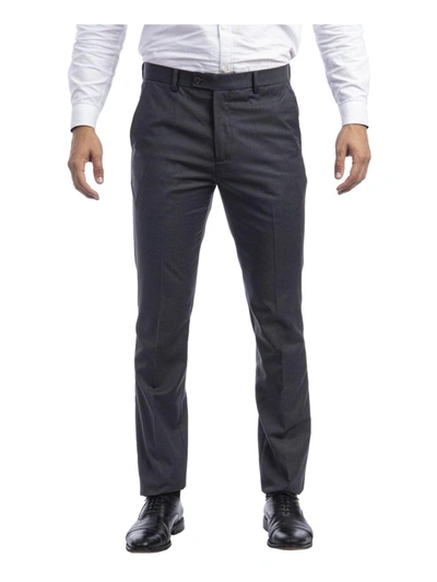 Shop Sean Alexander Mens Skinny Fit Business Dress Pants In Grey