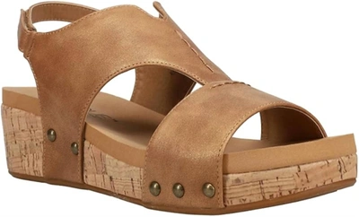 Shop Corkys Footwear Refreshing Wedge Sandal In Brown