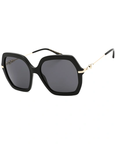 Shop Jimmy Choo Women's Esther/s 57mm Sunglasses In Black