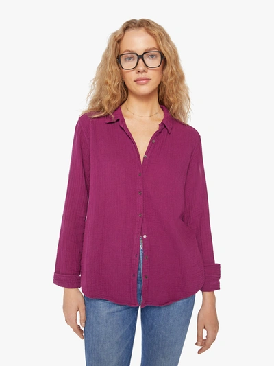 Shop Xirena Scout Shirt Plum In Purple - Size Medium