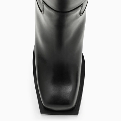 Shop Gia Borghini Blondine Black Leather Boot