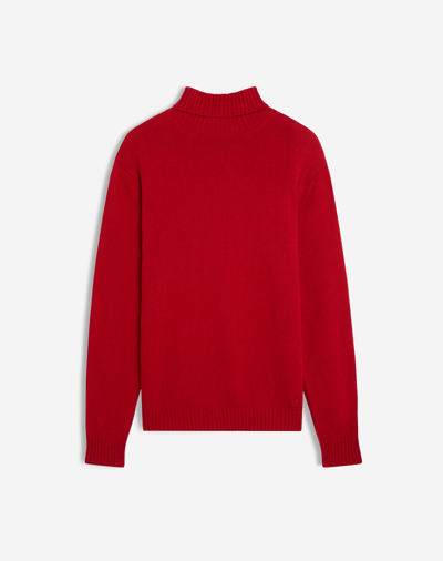 Shop Dunhill 7gg Cashmere Roll Neck In Red