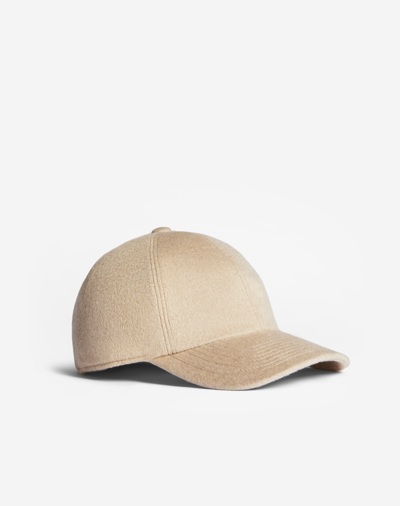 Shop Dunhill Technical Cashmere Cap In Beige